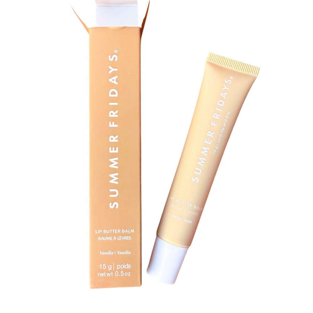 Summer Fridays Lip Butter Balm Vanilla 15g 0.5oz Vegan Hydrating Lip Treatment